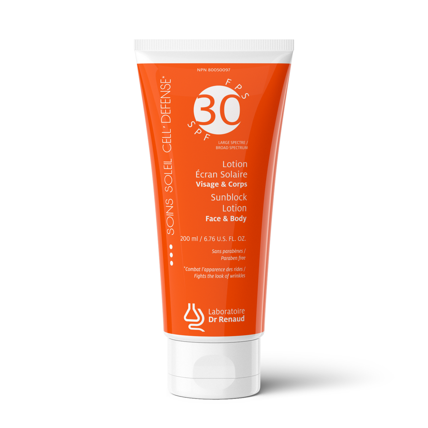 Cell'Defense Lotion écran solaire à large spectre FPS 30 – Visage et corps