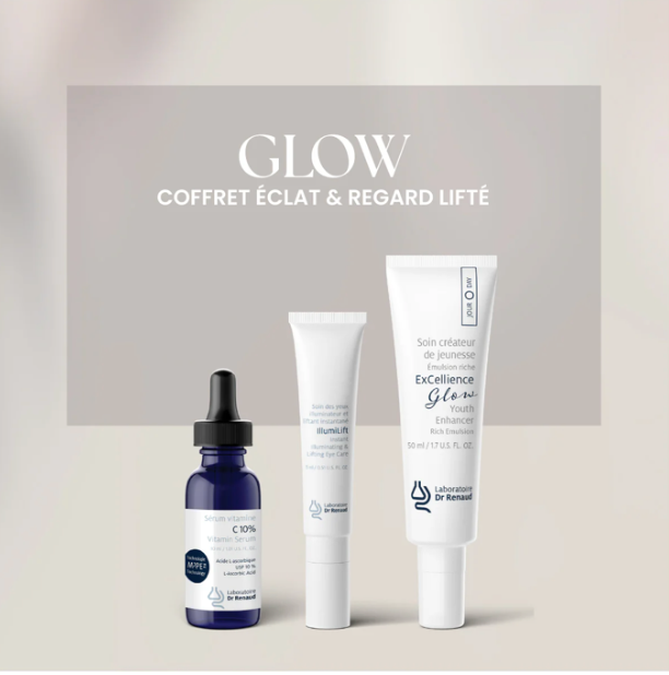 COFFRET GLOW, RITUEL ÉCLAT, LISSANT & REGARD LIFTÉ