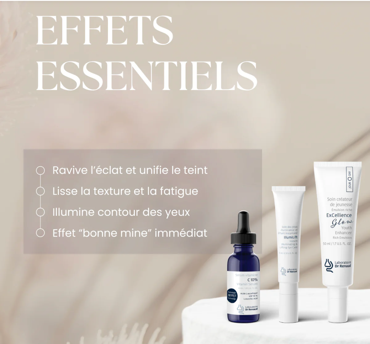 COFFRET GLOW, RITUEL ÉCLAT, LISSANT & REGARD LIFTÉ
