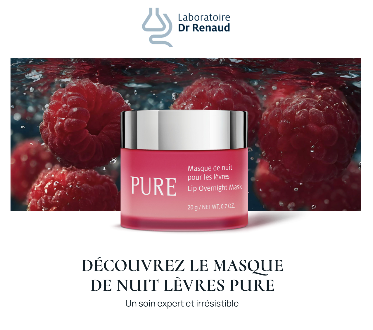 PURE masque de nuit pour les lèvres