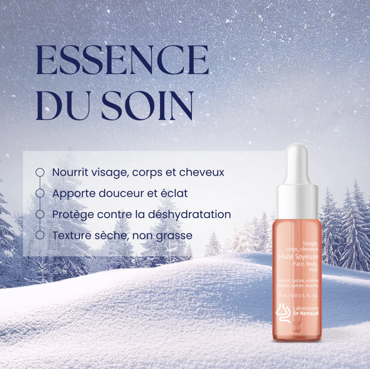 HUILE SOYEUSE - ÉDITION DES FÊTES - HUILE SÈCHE NOURRISSANTE - FORMAT DE VOYAGE